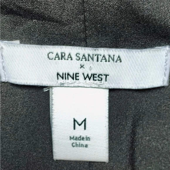 Nine West Cara Santana X Black Velvet Blazer Jacket - Picture 11 of 16